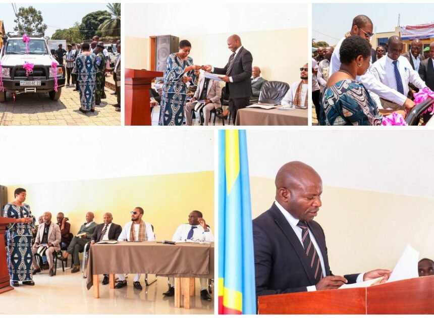 La SYMUF dotée d’une jeep Toyota Land cruiser, fruit du travail bien fait et des bons résultats enregistrés dans le cadre de son partenariat avec la Coopération Suisse (DDC)La SYMUF