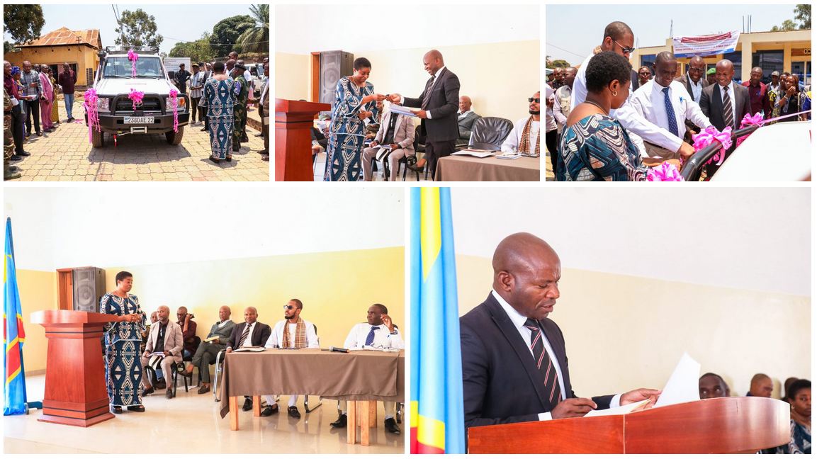 La SYMUF dotée d’une jeep Toyota Land cruiser, fruit du travail bien fait et des bons résultats enregistrés dans le cadre de son partenariat avec la Coopération Suisse (DDC)La SYMUF